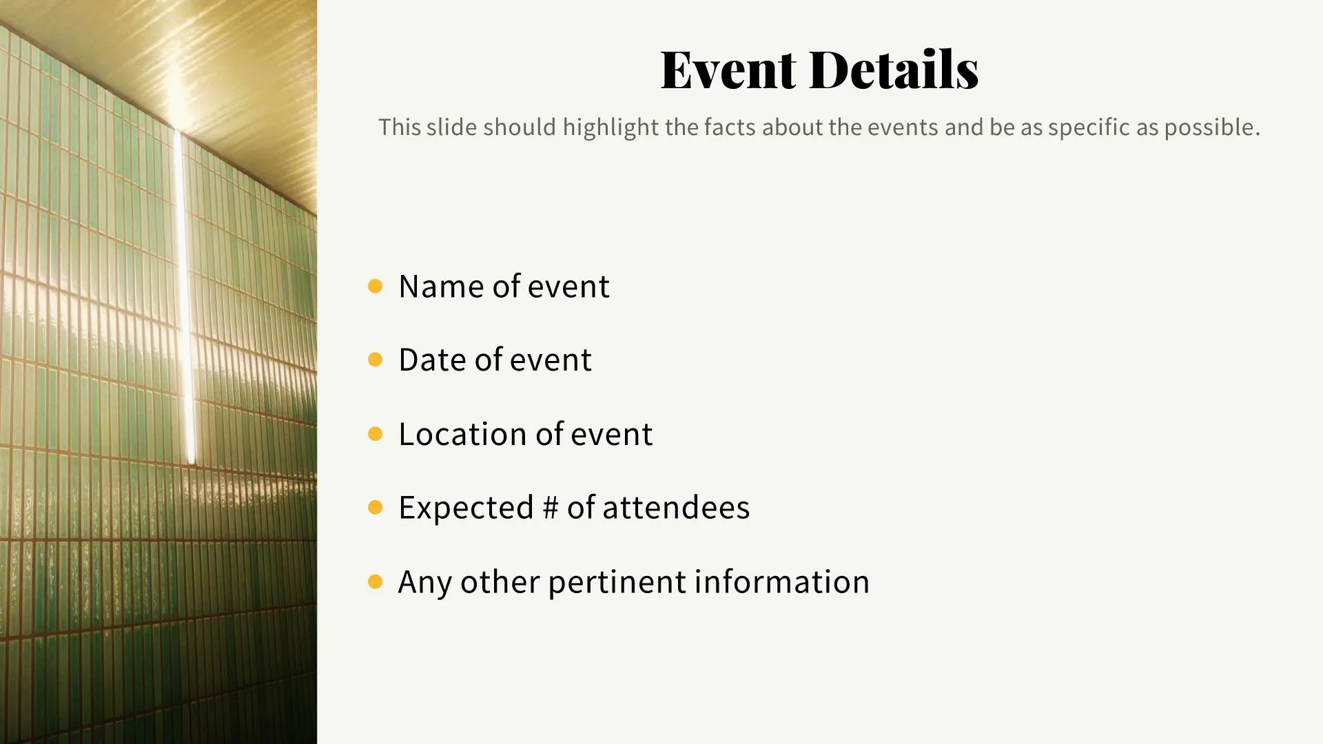 Event Details